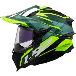 LS2 MX701 Explorer Spire Endurohelm gruen-neongelb - XS (53/54)