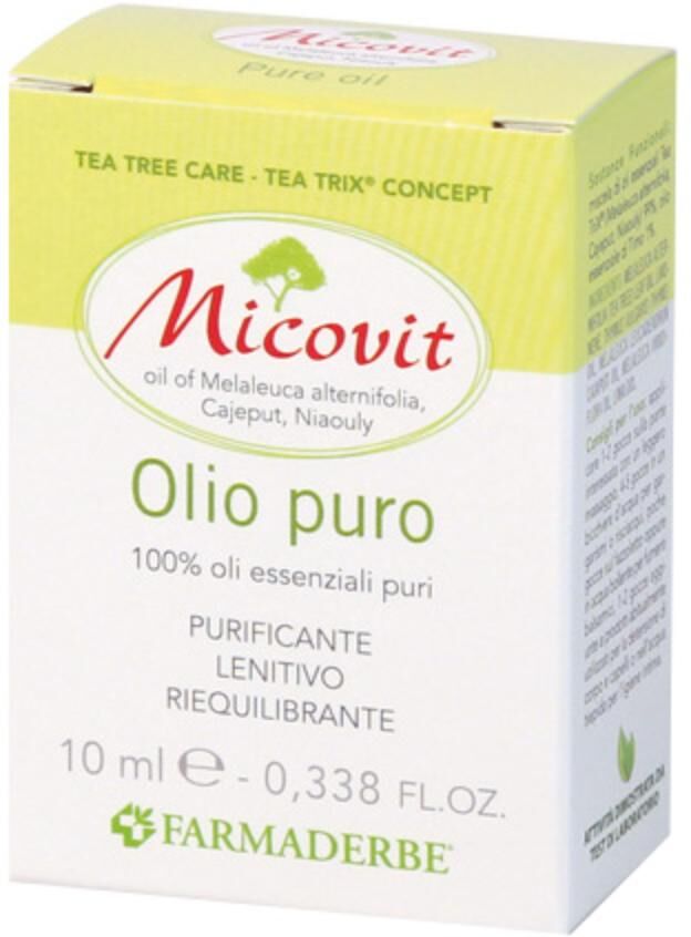 FARMADERBE Srl Micovit Olio Puro Tea triX 99% Tea Tree Oil Melaleuca 10 ml