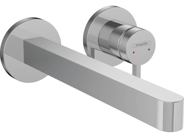 hansgrohe Finoris Mitigeur monocommandé pour lavabo encastré pour montage mural avec bec 22\,5 cm\, saillie 228 mm\, 76050000