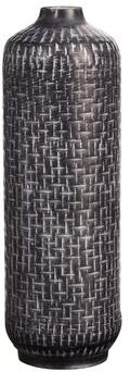 Nearly Natural "21"" Embossed Metal Cylinder Vase"