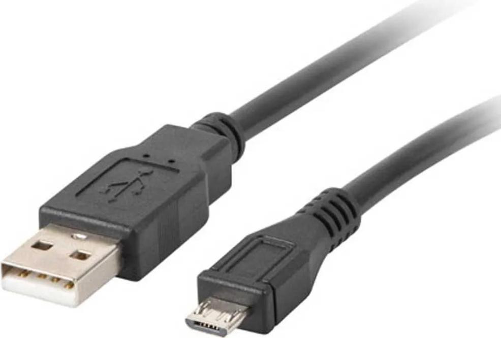 Lanberg USB Micro naar USB-A 2.0 Kabel, 1.8m, Zwart