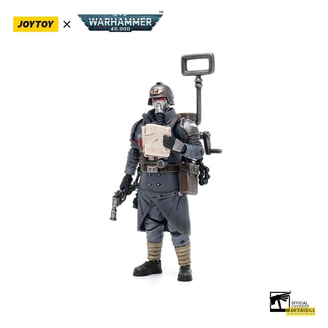 Joy Toy Warhammer 40k Actionfigur 1/18 Death Korps of Krieg Veteran Squad Guardsman Communications Specialis (JT2689)