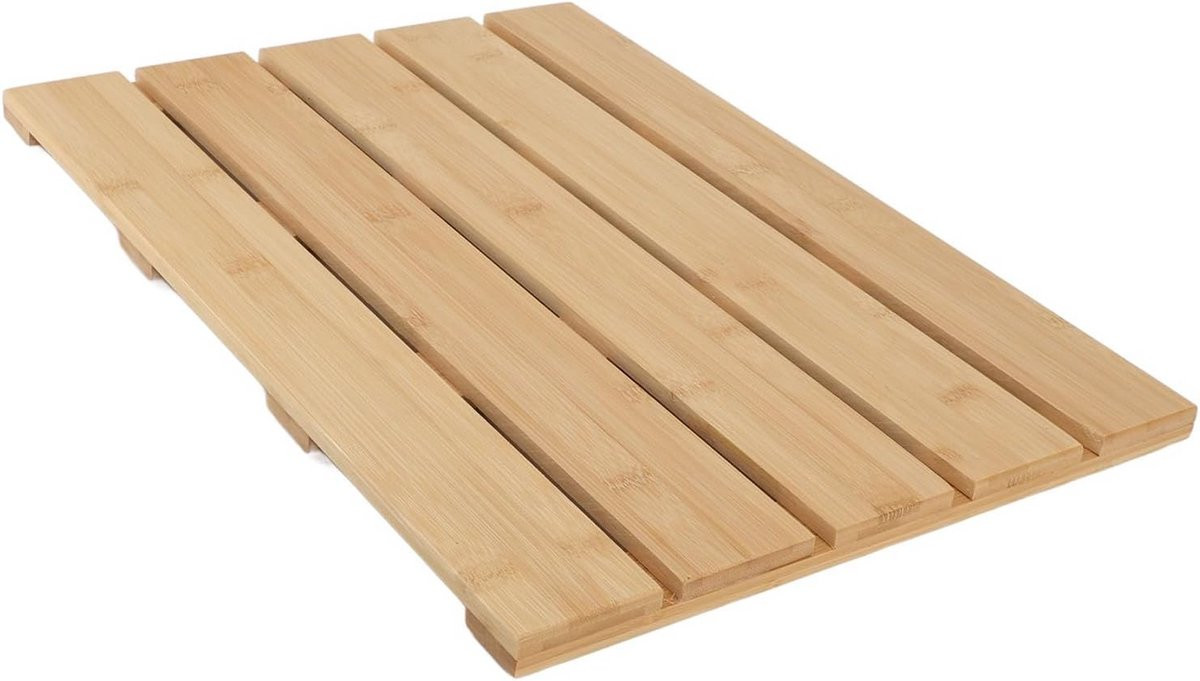 Waterdichte Bamboe Badmat met Antislip - Douchemat voor Badkamer en Sauna