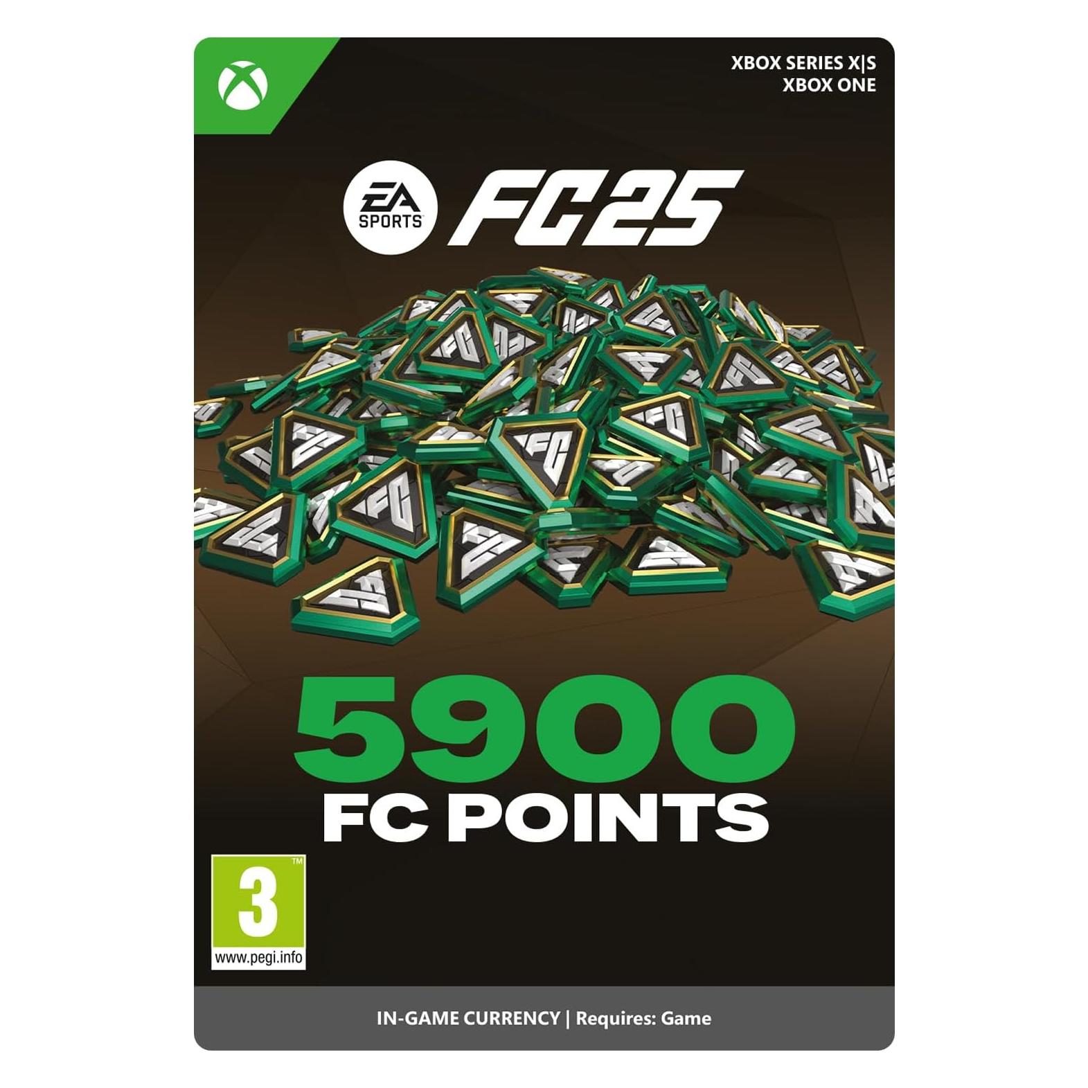Microsoft Xbox EA SPORTS FC 25 - FC POINTS 5900 Downloade Code (7F6-00845)