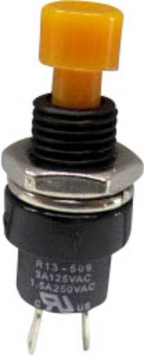 TRU Components 1587749 TC-R13-509A-05YL Drucktaster 250 V/AC 1.5A 1 x Aus/(Ein) tastend