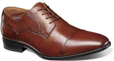 Florsheim Zaffiro Cap Toe Oxford Shoes (Men's) Dress in Cognac, Size 12 W, Leather