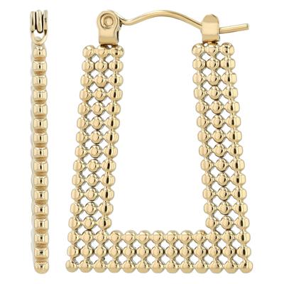 Paar Creolen ADELIA´S "Ohrringe – Creole aus Edelstahl", Damen, Gr. Damen, Edelstahl, gold, Ohrringe, Schöne Geschenkidee zum Jubiläum