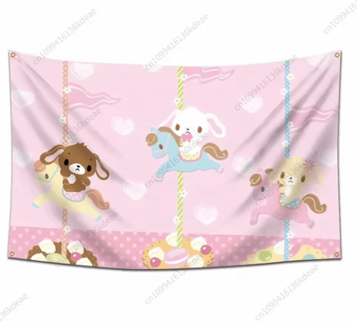 Inspire Picks Kawaii Sugarbunnies Cartoon Tapestry Cute Aesthetic Wall Hanging Decor 30778942013 320x180cm