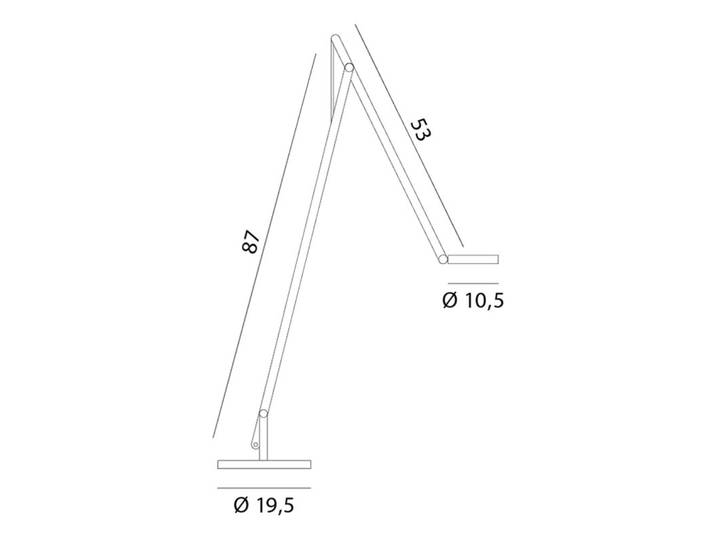 Rotaliana Designer Stehlampe String F1 DTW, dimmbar, weiß / opal, für Wohn- / Esszimmer, Aluminium, Design, Stehlampe