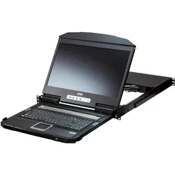 Aten KVMP Switch, CL5716N, 16-fach mit 48,26cm (19") LCD Konsole, USB PS/2, für 48,26cm (19"), USB P, KVM Switch, Schwarz