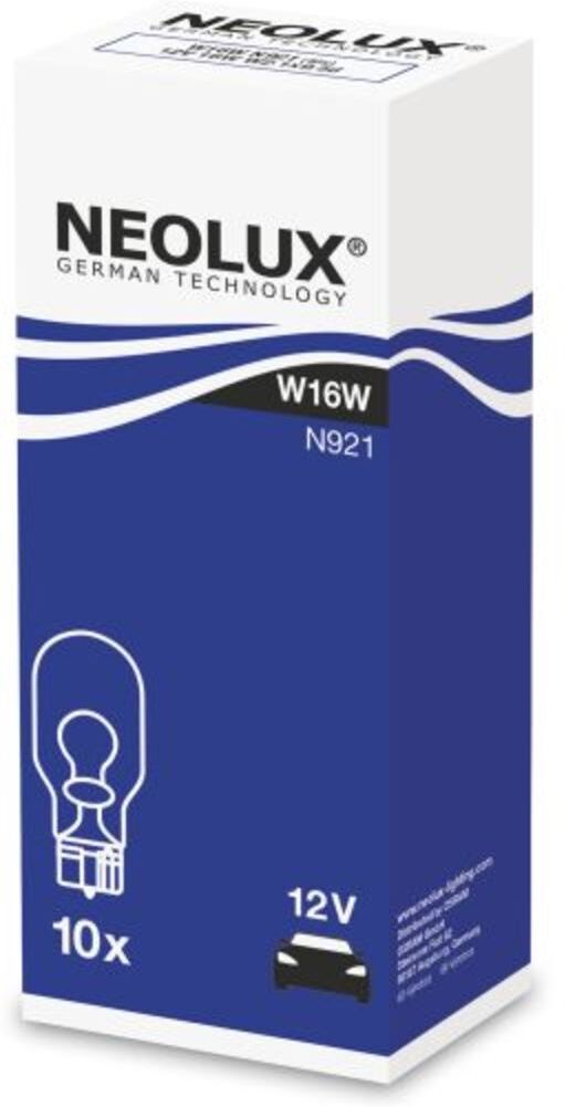 Glühlampe Sekundär NEOLUX W16W 12V, 16W, 10 Stück
