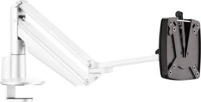 Monitorarm Novus CLU III C, für 1 Monitor bis 7 kg, mit Tischbefestigung, neig/schwenk/höhenverstellbar, weiß