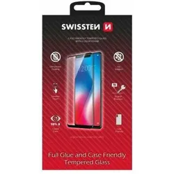 Swissten Glass Color Frame, Case Friendly Apple Iphone 15 Pro Black (1 Stk., Apple iPhone 15 Pro), Smartphone Schutzfolie, Schwarz