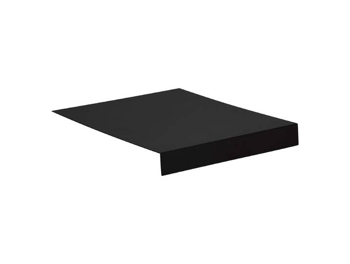 Stern Tablett L-Form ca. 69x50x7 cm Aluminium schwarz matt
