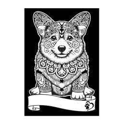 ColorVelvet A4 Corgi Velvet Malbuch (78408207)