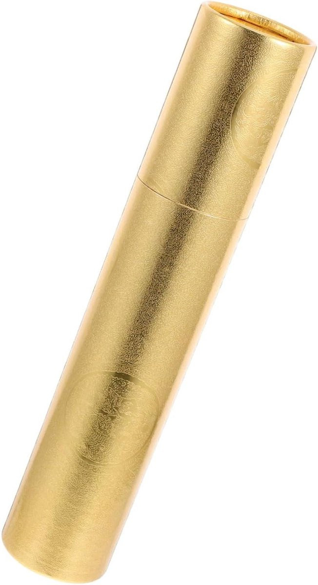 Gouden Poster Opslag Buis - Tekeninghouder voor het beschermen van documenten - 27 cm