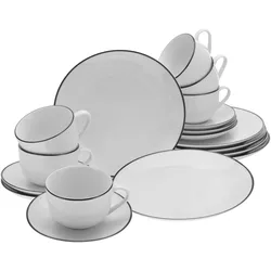 CreaTable, Geschirrset, Luna Black Line