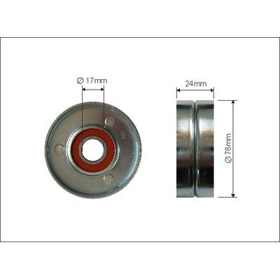 CAFFARO Spannrolle, Keilrippenriemen 186-00 für Audi