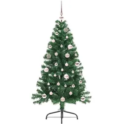 vidaXL, Weihnachtsbaum, Robin (mit 61 pinken Bällen) (150 cm)