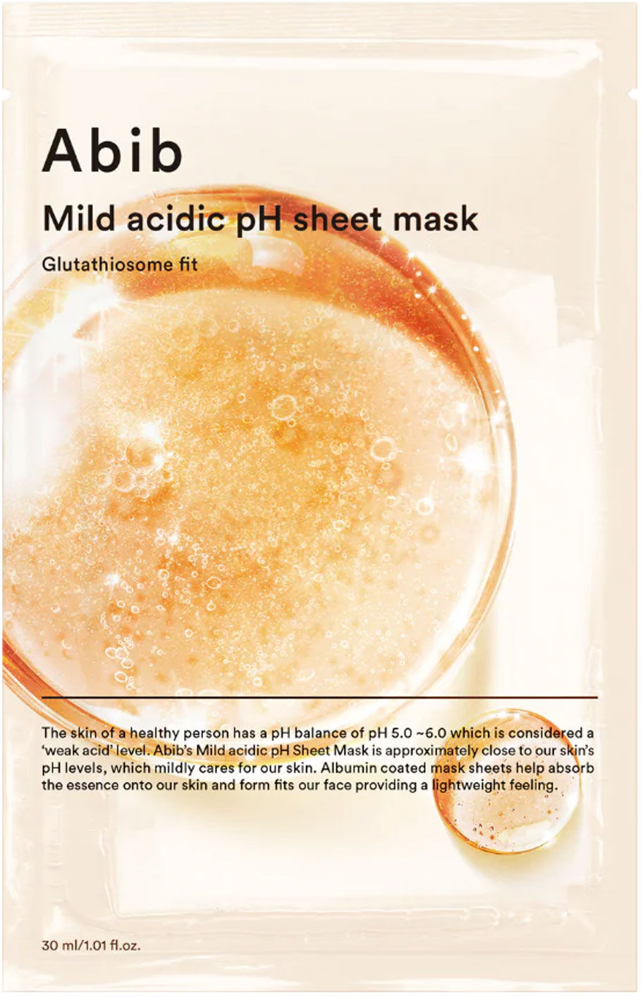 ABIB Glutathiosome Fit Mild Acidic PH Sheet Mask 30ml