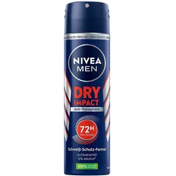 4x NIVEA Men, Deo, Dry Impact Spray (Spray, 150 ml)