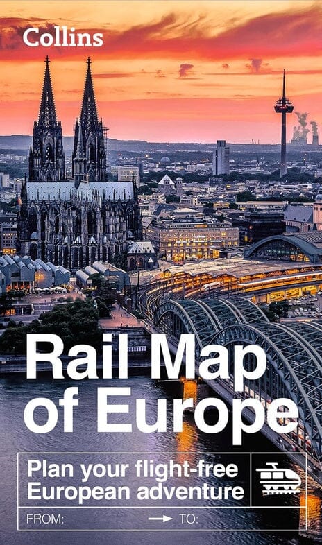 Carte de voyage - Europe rail map   Collins