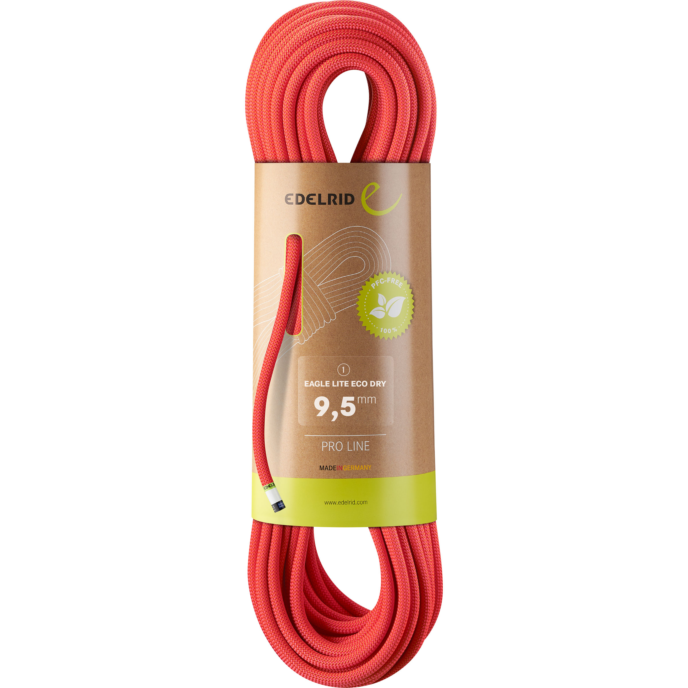 Edelrid Eagle LiteDry 9,5mm Kletterseil Kletterseile orange Größe 80M Alpinklettern | Sportklettern