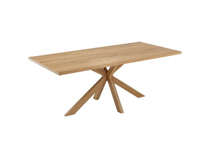 Valdera Esstisch, Eichefarben, Holz, Eiche,Eiche,Eiche, furniert,furniert,massiv, rechteckig, eckig, 100x76x180 cm, In verschiedenen Grössen erhältlich, Variantenauswahl, Esszimmer, Esstische, Holztisch, Esstische furniert