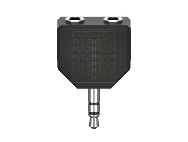 Hama AUDIOADAPTER, 3,5MM JACK - 2 X 3,5MM-JACK KOPPELING, STEREO Wifi adapter Zwart