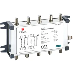 Triax TV 4+1 Erdungsblock für Satellitenanlage, TV Zubehör, Schwarz