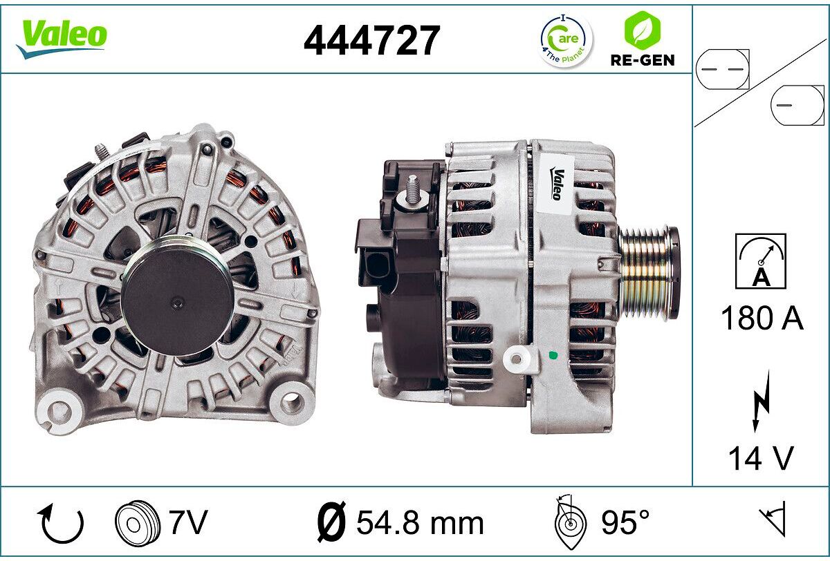 Drehstromgenerator VALEO 444727
