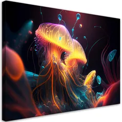 WANDBILD bunte meeresabstraktion