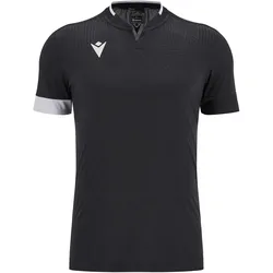 Macron, Herren, Sportshirt, Pad Icon Magister (L), Weiss, Schwarz