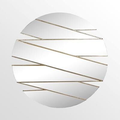 Stylecraft Home Collection-Ds Meandering Mirrored Wall Decor Gold , Gold