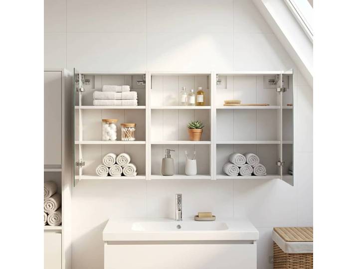 vidaXL Badezimmerschrank-Set 3 stk. 126 x 16 x 62,5 cm Holzwerkstoff