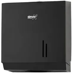 Handtuchspender Simex Black Line Stahl schwarz kapazität für 400 bis 600 Tücher
