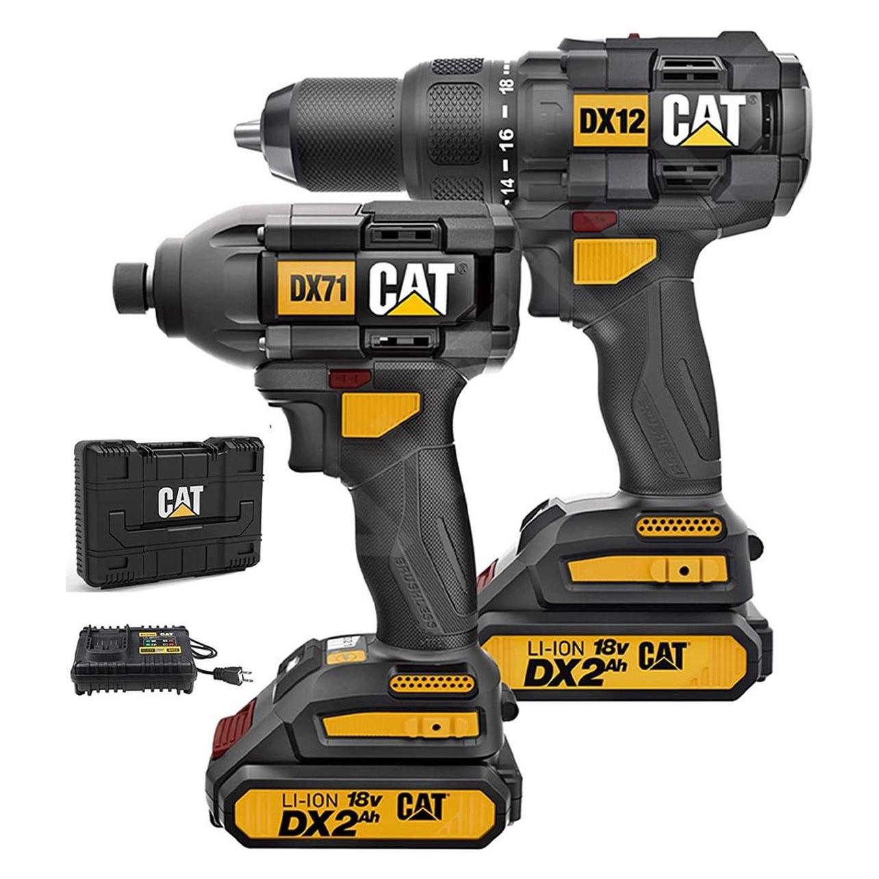 Cat 18v Combo Kit. Drill And Driver (Schlagbohrmaschine, Schlagbohrschrauber) (DX12K)