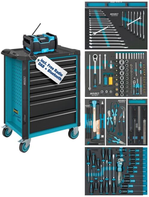 HAZET Servante d’atelier avec assortiment (179N-7/153EC)