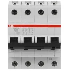 ABB Sicherungsautomat S200, 3+N, 25A, C, 6kA - S203-C25NA
