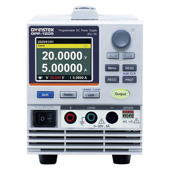 GW Instek GPP-1205 (GPIB) Labornetzgerät, einstellbar 0 - 20 V 0 - 5 A 100 W US (01PP120530GS)