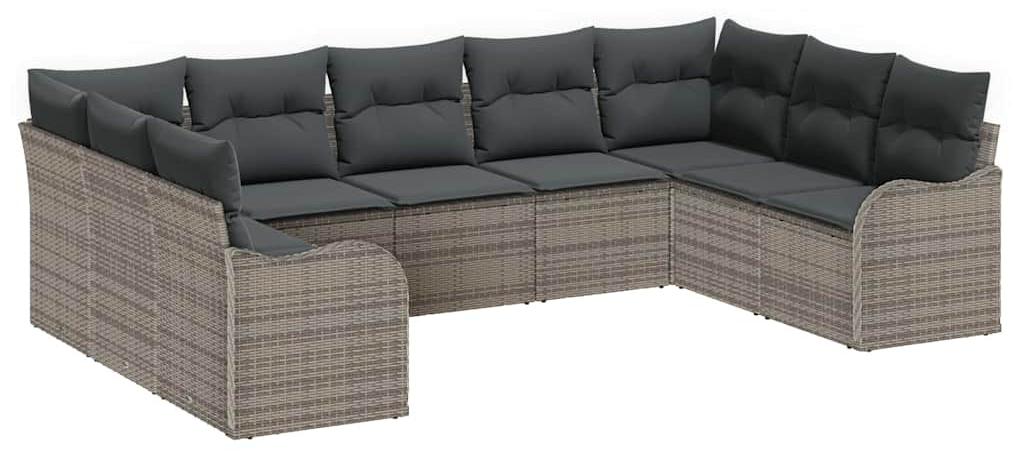 Gartenbank - Terrassenmöbel - Lounge-Set - Gartenmöbel - Terrassenmöbel - Modulares Design - Wetterbeständiges Polyrattan