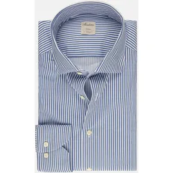 Slim-Fit Jersey-Stretchhemd Slimline Blau L