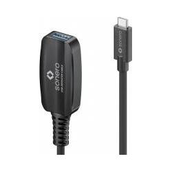 Purelink sonero USB 3.2 Gen1x1 Aktive Verlängerung - C/A - schwarz - 5,00m (5 m, USB 3.2 Gen 1) (S-XU3020-050)
