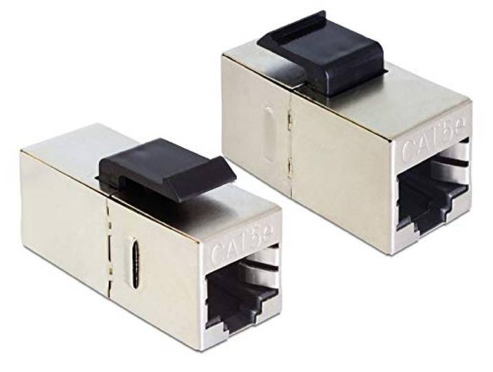 Delock Keystone Module RJ45 bus > RJ45 bus Cat.5e compact 25 stuks
