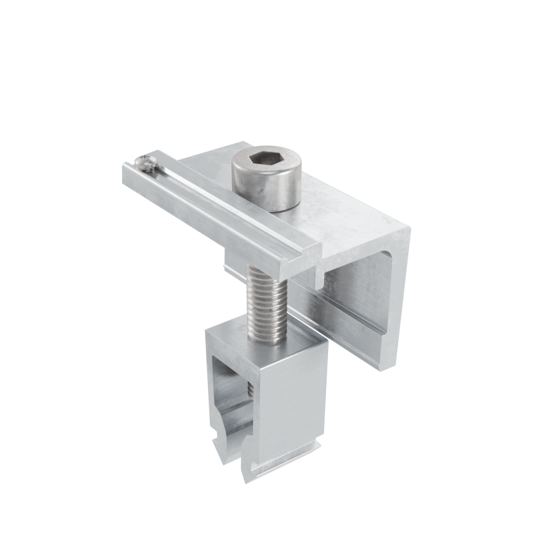 Alumero Abschlussklemme Click mit Pin, höhenverstellbar 30 - 42 mm 24688