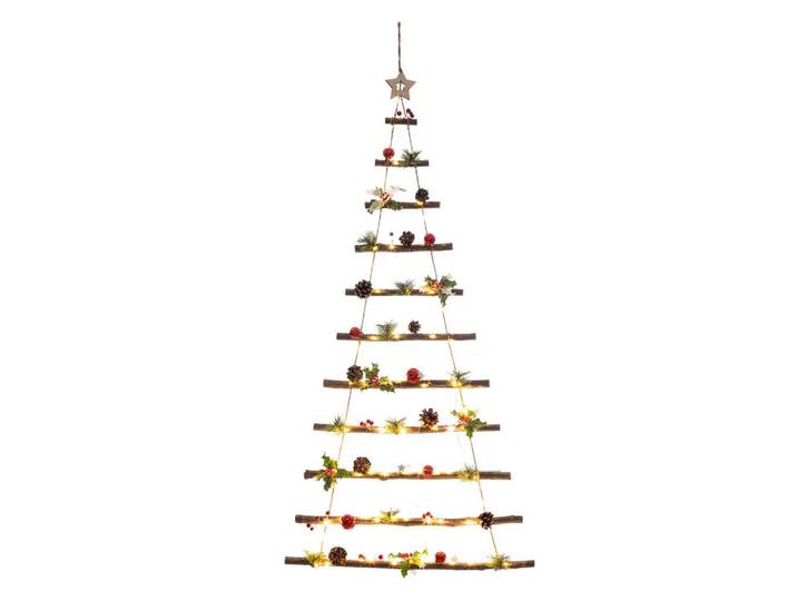 Atmosphera Createur d´interieur Weihnachtsbaum zum Aufhängen 61/2/120 cm, Mehrfarbig, Holz, 120 cm, Dekoration, Weihnachtsdekoration, Christbäume & Zubehör