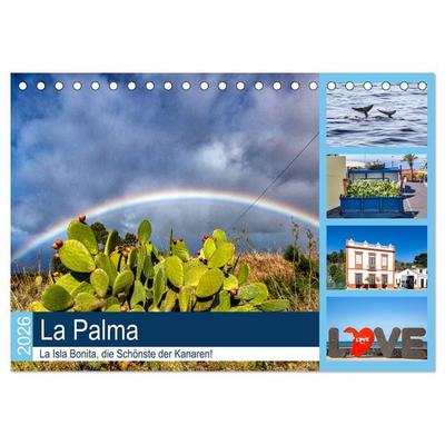 La Palma - La Isla Bonita, die Schönste der Kanaren (Tischkalender 2026 DIN A5 quer), CALVENDO Monatskalender