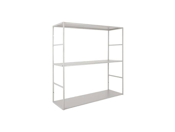 Etagère murale en métal mat gris