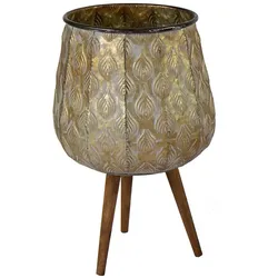 Emir Cauldron Tripot Gold Übertopf D19 H39