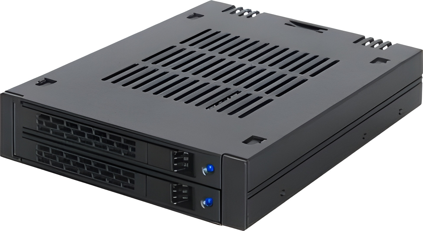 Icy Dock MB742SP-B We-Ra 2-slot SAS/SATA HDD en SSD houder